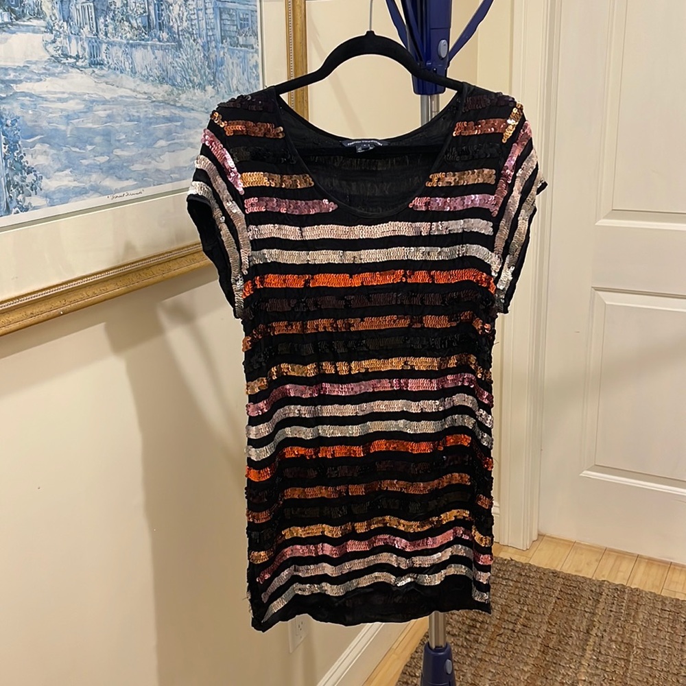 French Connection Glam Sequence Mini Dress, size 4